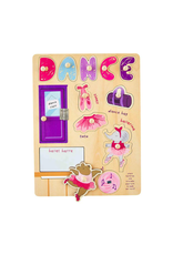Mudpie Dance Busy Board Wood Puzzle