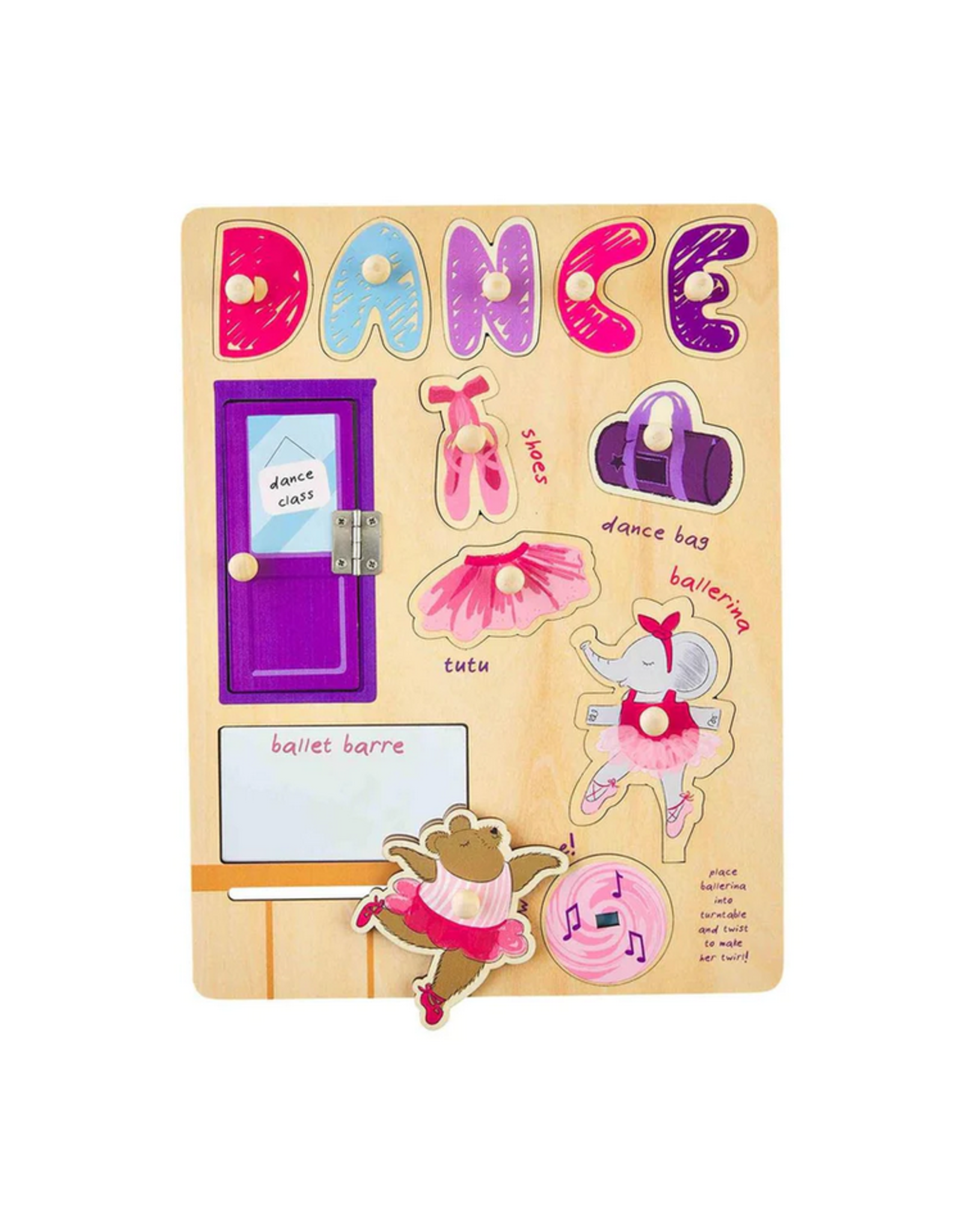 Mudpie Dance Busy Board Wood Puzzle