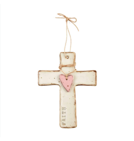 Mudpie Faith Stoneware Cross