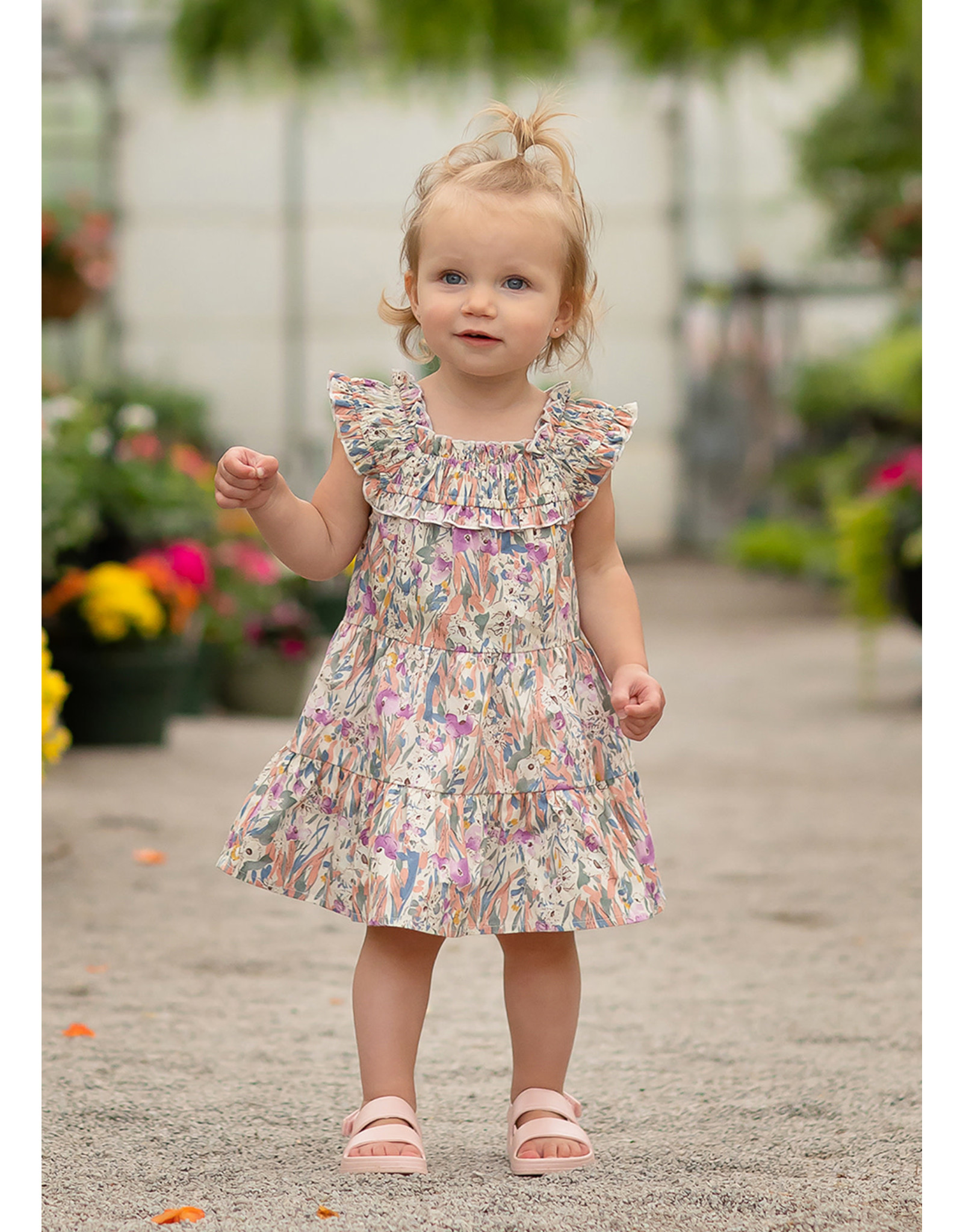 Mabel and Honey Blooming Beauty Floral Woven Dress