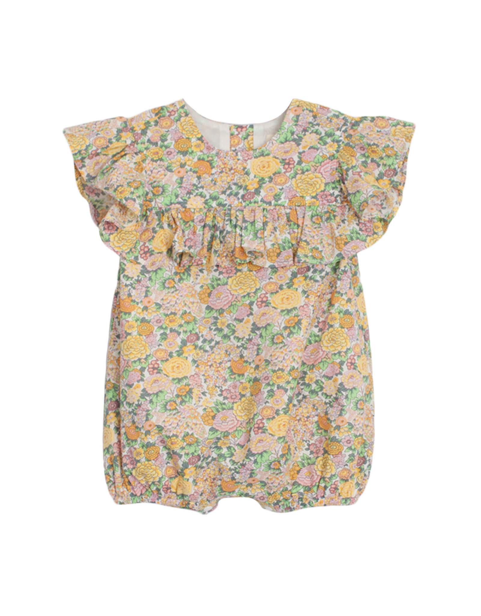Mabel and Honey Golden Glow Floral Woven Romper