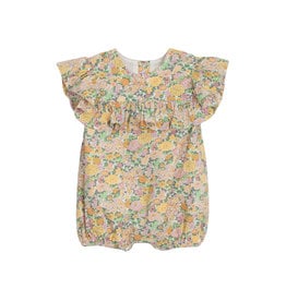 Mabel and Honey Golden Glow Floral Woven Romper