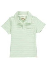 Me & Henry Admiral Polo-Mint/Cream Stripe