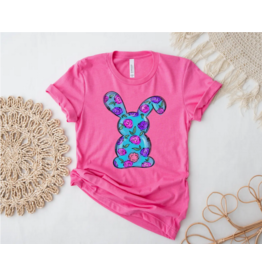 Southern Attitudes Designs Floral Bunny Tee