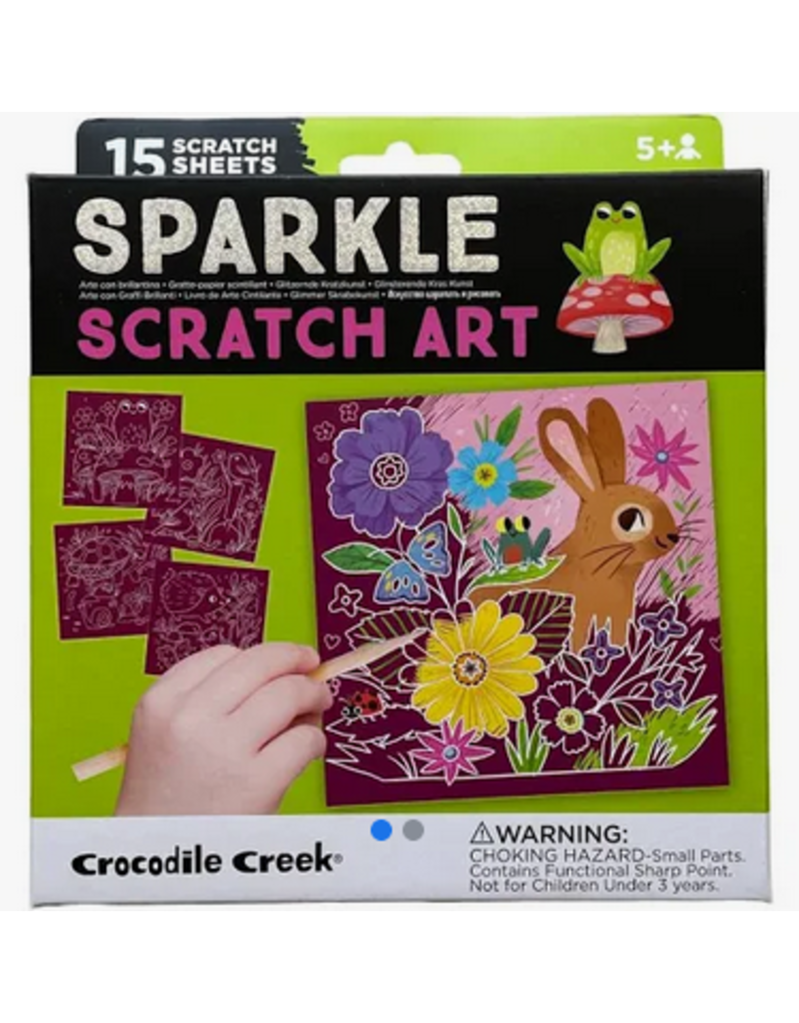 Sparkle Scratch Art - Garden – Crocodile Creek