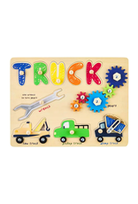 Mudpie Truck Busy Board Wood Puzzle