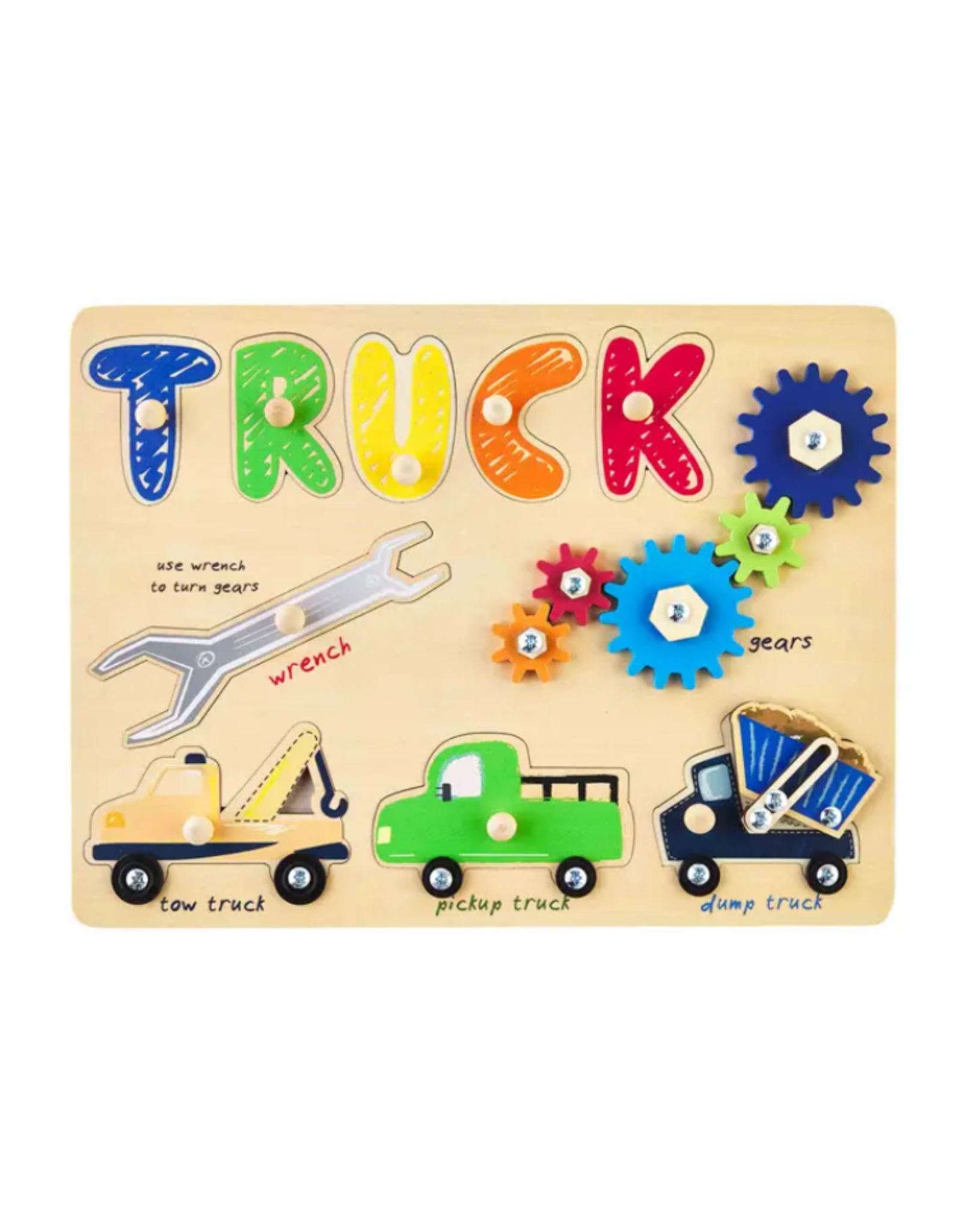 Mudpie Truck Busy Board Wood Puzzle