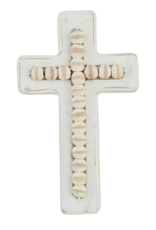 Mudpie Small Beaded Wooden Cross