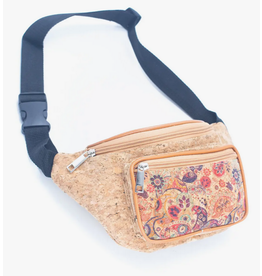 Meninas Bonitas Cork Cork Print Fanny Pack - Multi Floral