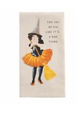 Mudpie Say Witch Hand Painted Towel