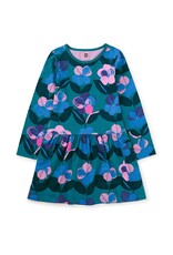 Tea Collection LS Pocket Dress-Painterly Pansies