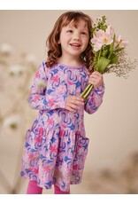 Tea Collection LS Pocket Dress-Fleur-de-lis