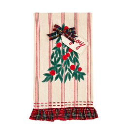 Mudpie Christmas Joy Tree Applique Towel