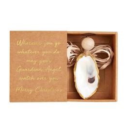 Mudpie Oyster Angel Ornament