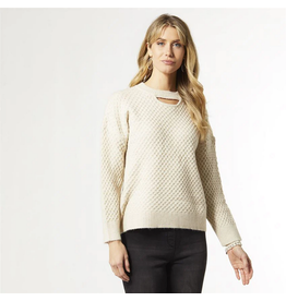 coco+carmen Zahara Keyhole Sweater-Oatmeal