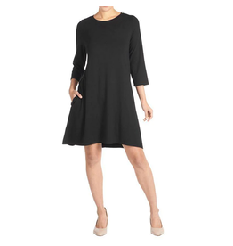 coco+carmen Oh So Soft Essential Tunic Dress-Black