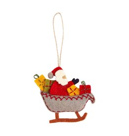 Mudpie Sleigh  Felt Ornament