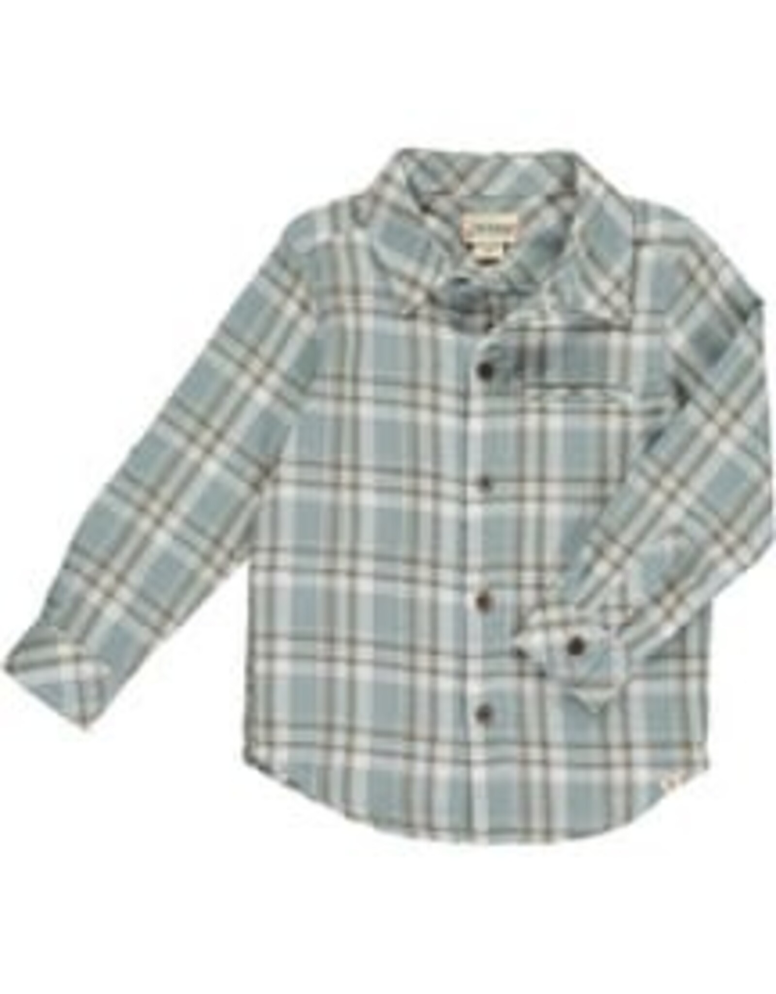 Me & Henry Atwood Woven Shirt-Blue/White Plaid