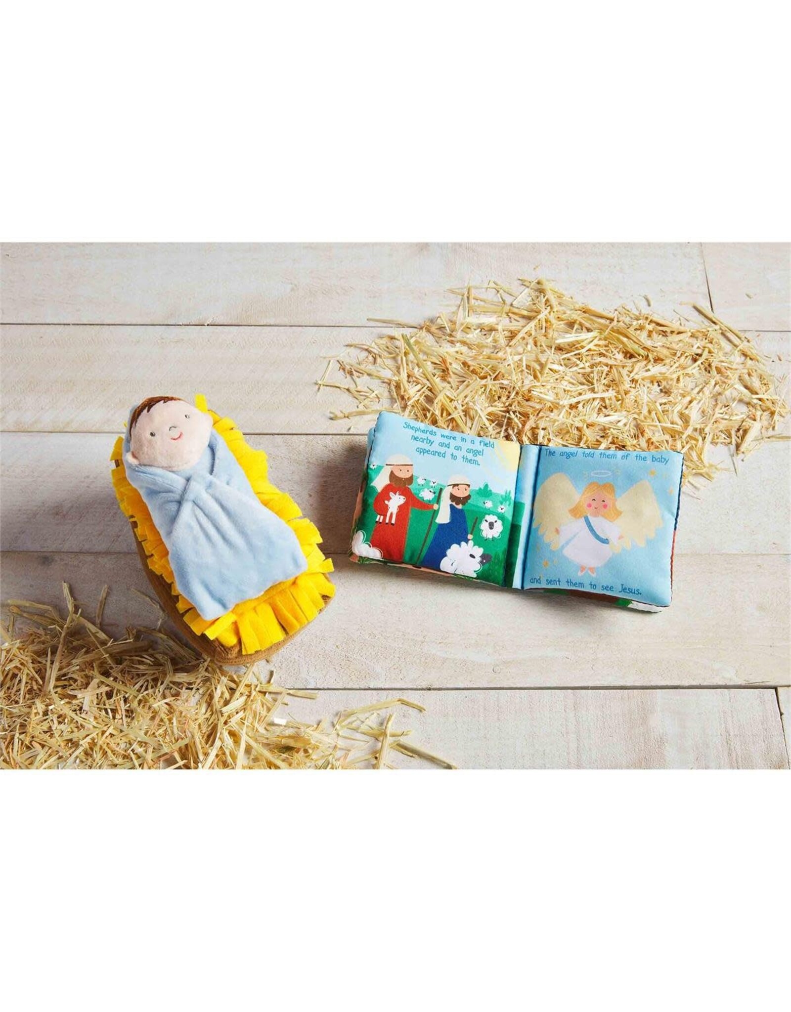 Mudpie Nativity Plush w/book