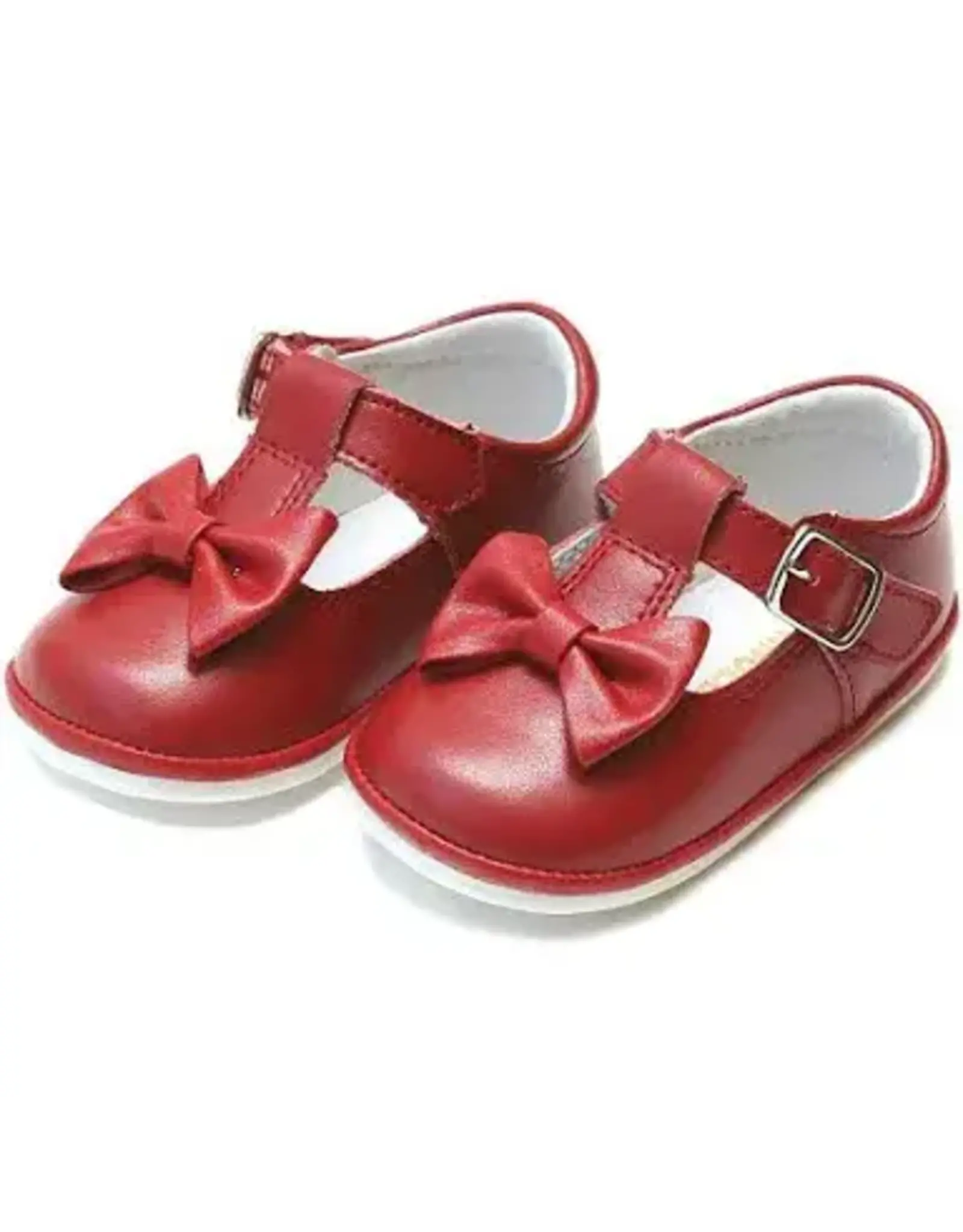 Angel Baby Shoes Infant Minnie Bow Mary Jane Red
