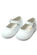 Angel Baby Shoes Scarlett-Scallaped Mary Jane - White