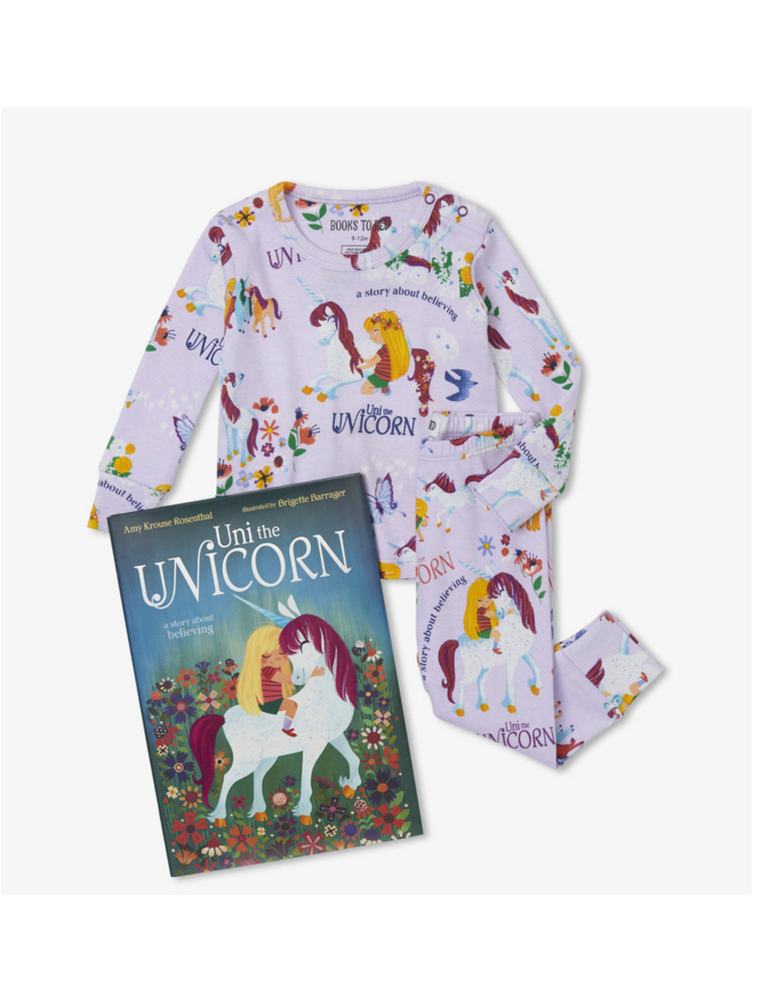 Hatley Uni the Unicorn Pajama Set w/Book