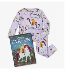 Hatley Uni the Unicorn Pajama Set w/Book