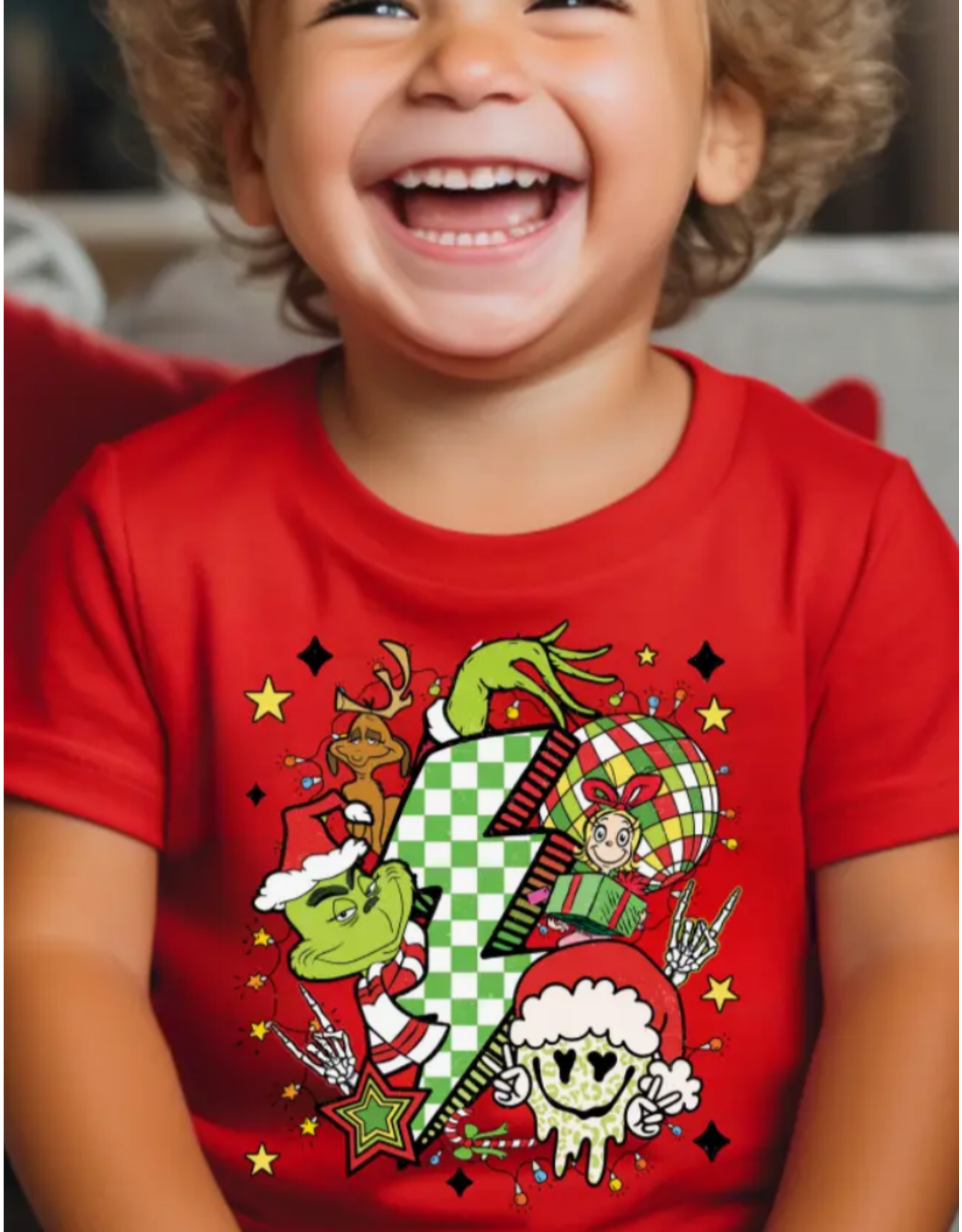 The Countryside Cottage Grinch Christmas Bodysuit