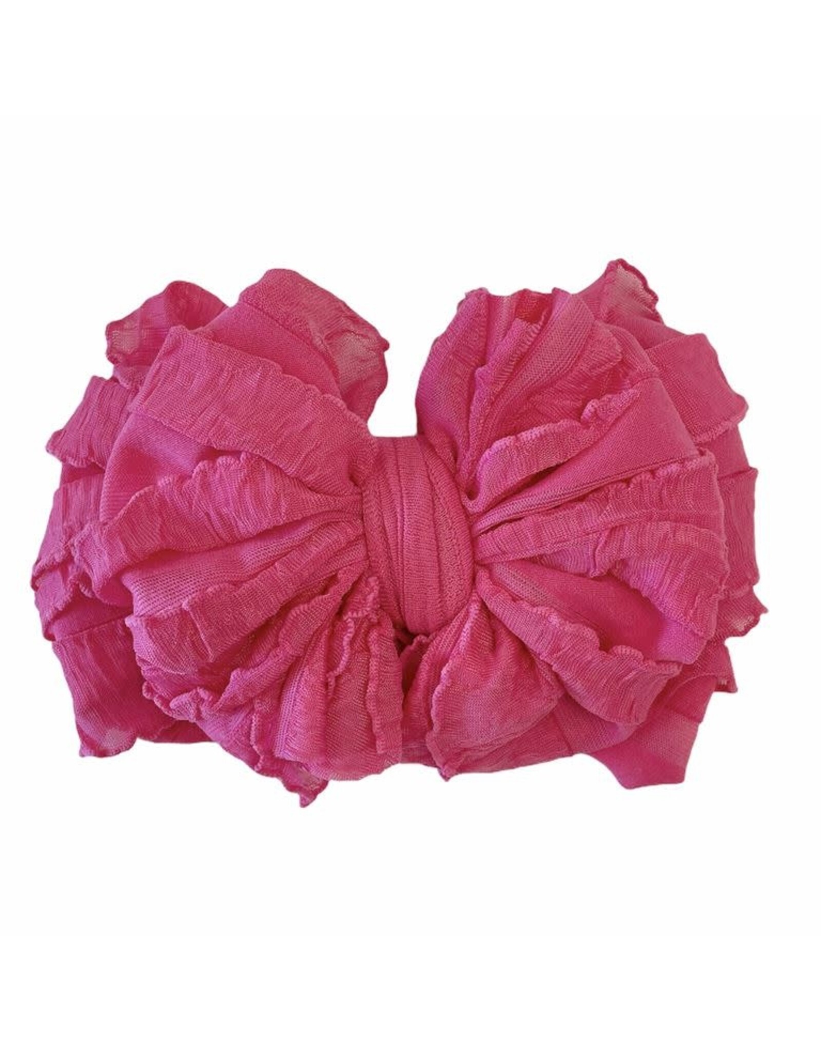 in awe couture Hot Pink Ruffled Headband