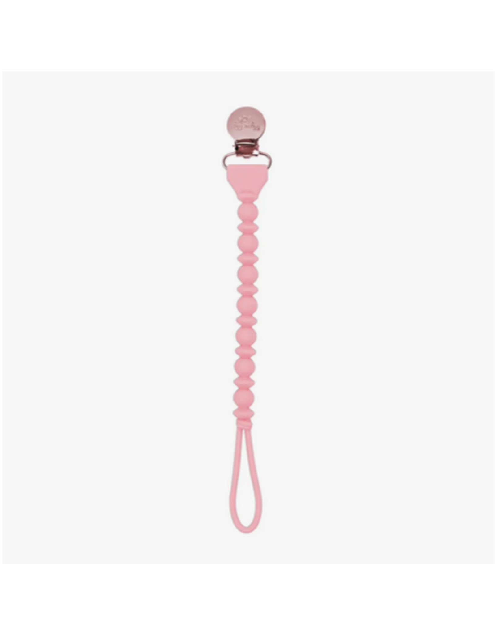 Itzy Ritzy Sweetie Strap Silicone One-Piece Pacifier Clips-Pink