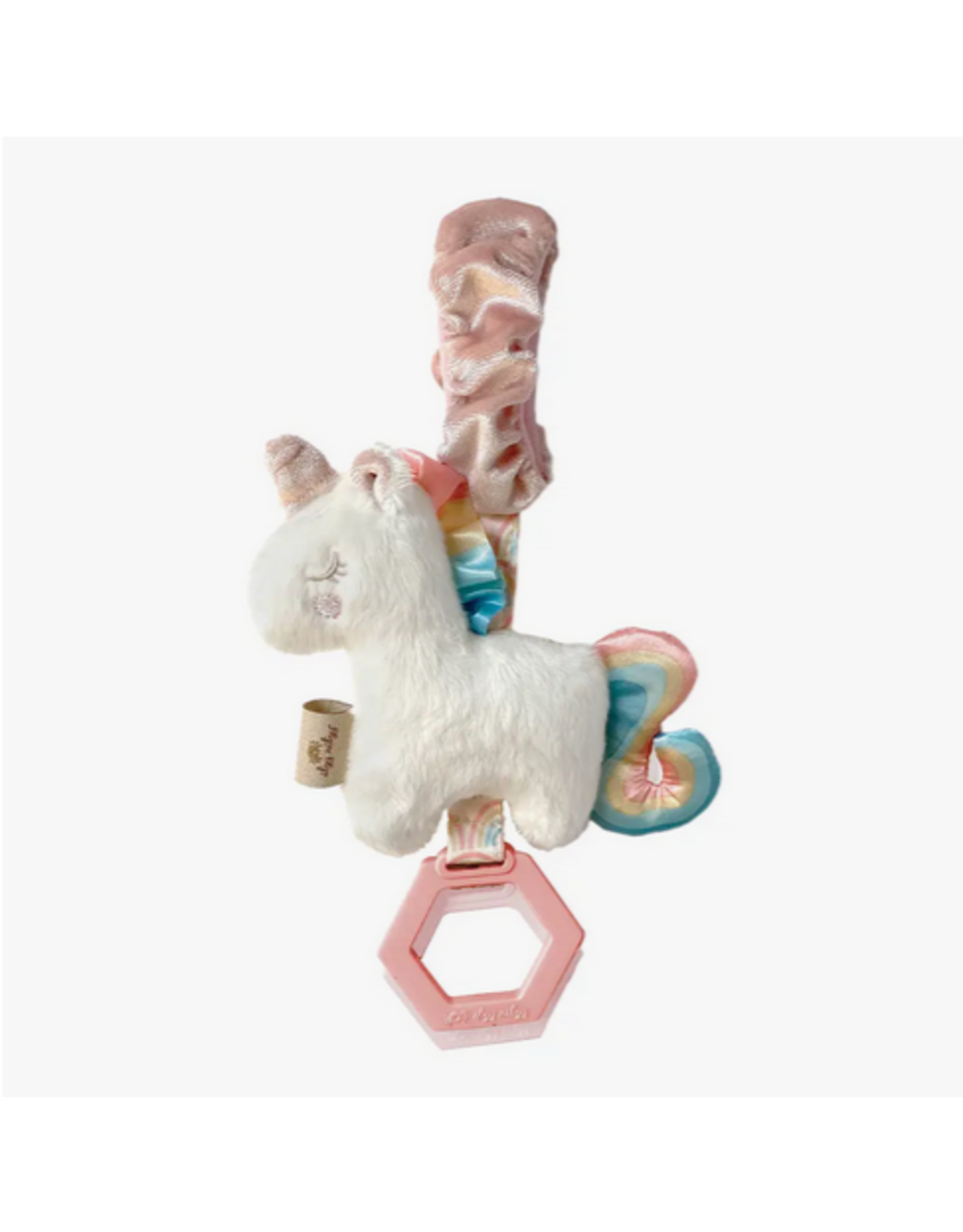 Itzy Ritzy  Itzy Friends Ritzy Jingle™ Attachable Travel Toy-Unicorn