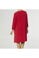 coco+carmen Essential Tunic Dress - Red