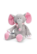 Burton + Burton Pink/Gray Elephant with Pink  Ribbon 16"