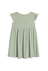Mabel and Honey Meadow Breeze Solid Ribbed  Dress-Green