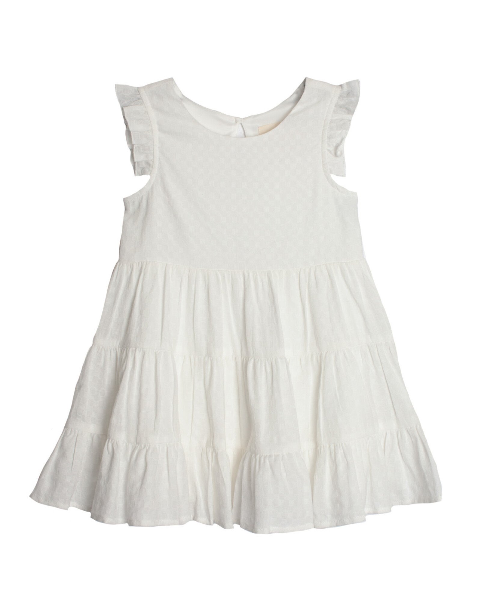 Mabel and Honey  White Gingham Dreams Dress