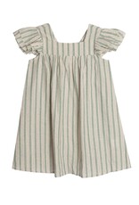 Mabel and Honey  Meadow Breeze Striped Dress-Green