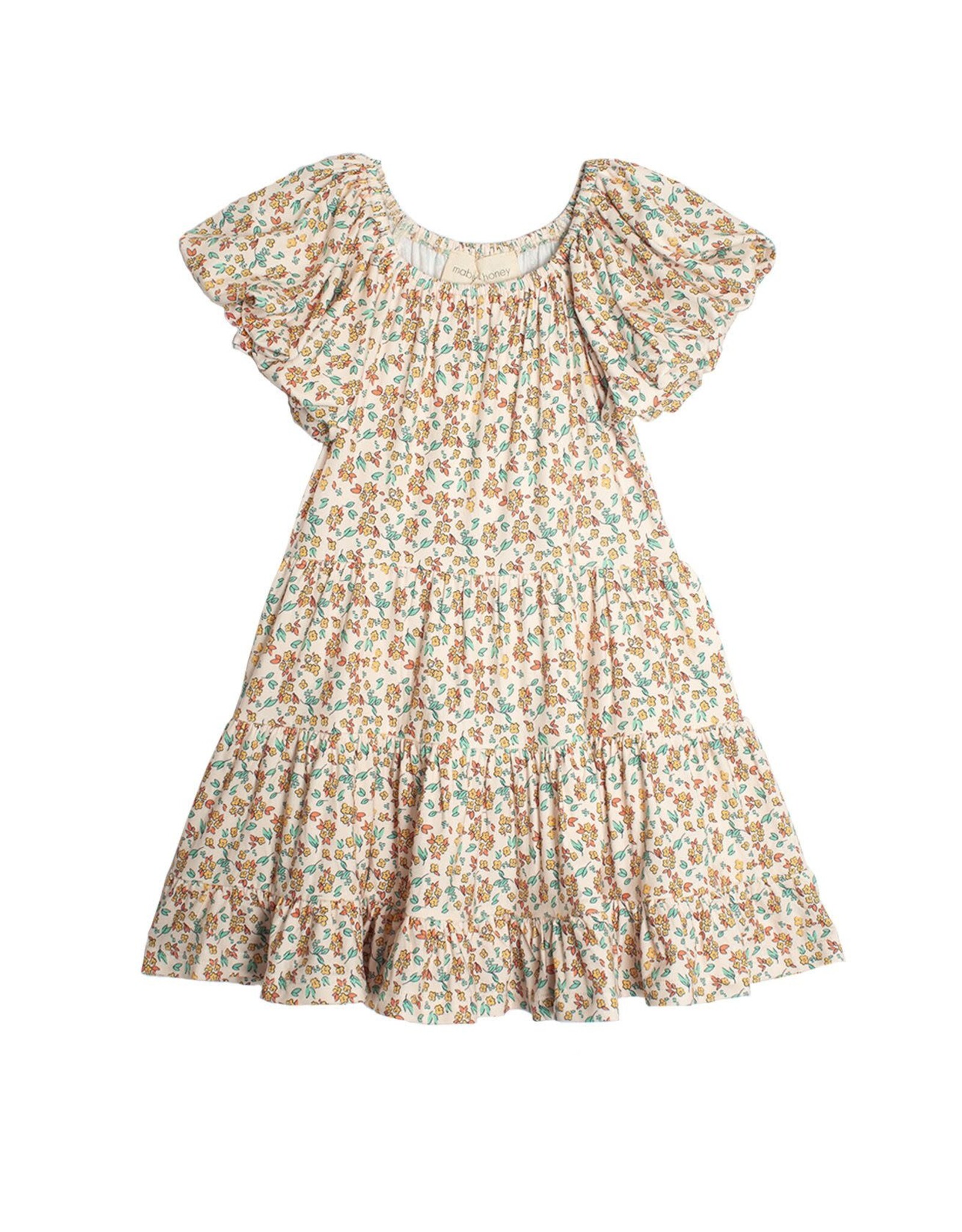 Mabel and Honey Field of Flowers  Dress- Yellow Floral
