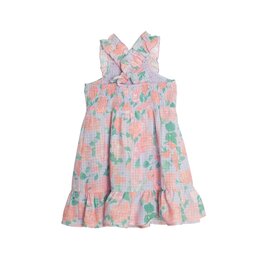 Mabel and Honey Picnic Floral Dress- Purple