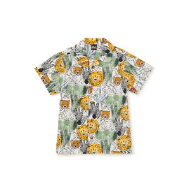 Tea Collection Printed Camp Shirt-Safari Toile