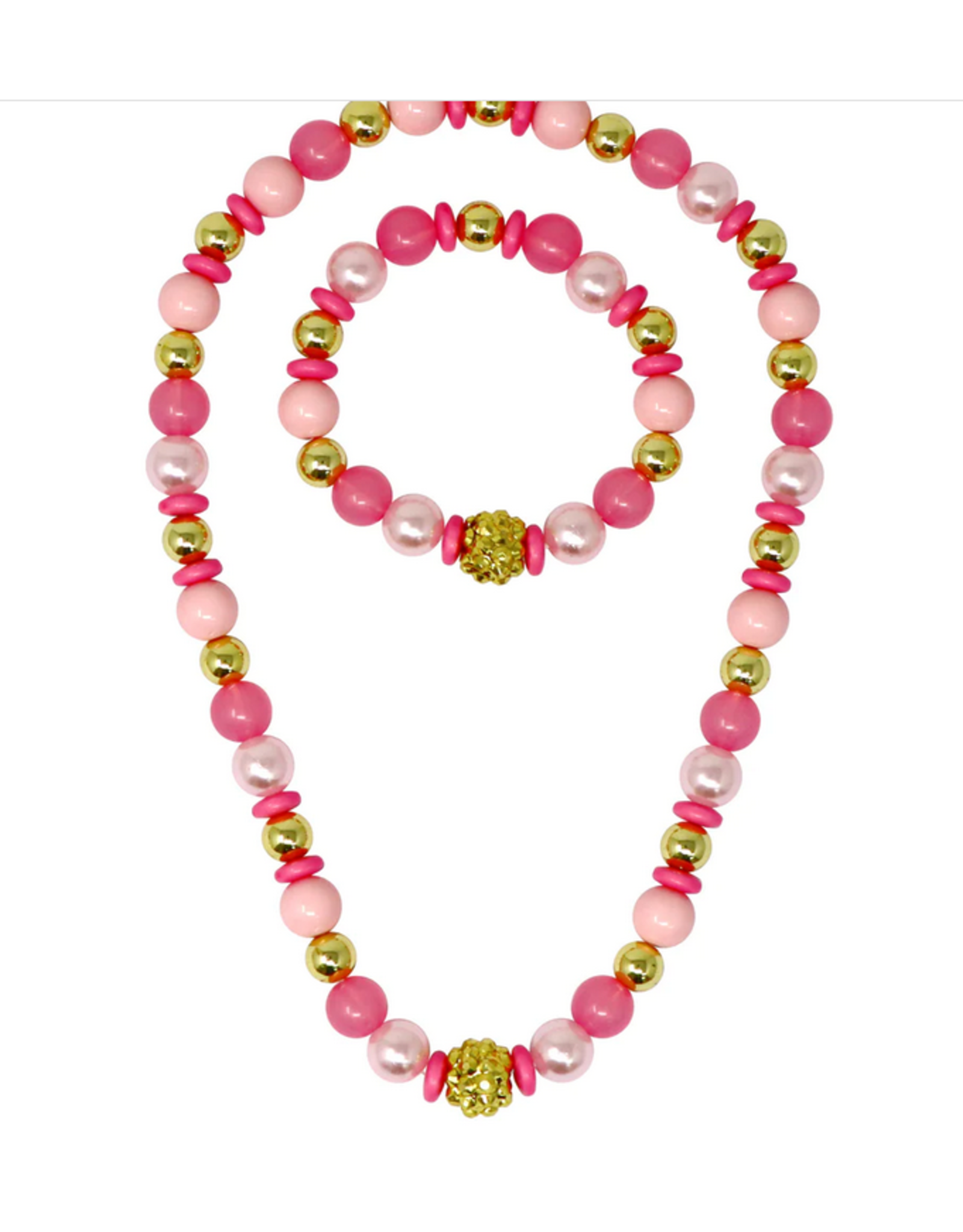 Pink Poppy Fairy Delight Necklace/Bracelet Set