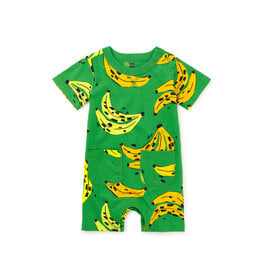 Tea Collection Double Pocket Baby Romper~Leopard Spot Bananas