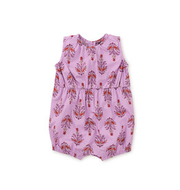 Tea Collection Peek A Boo Back Baby Romper-Kalavathi Block