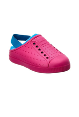 Native  Footwear Jefferson Cozy Youth-Radberry Pink/Sky Blue