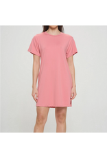 Accent Acessories Lola T-Shirt Pocket Dress-Rose
