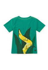 Tea Collection Painterly Croc Graphic Tee-Viridis Green