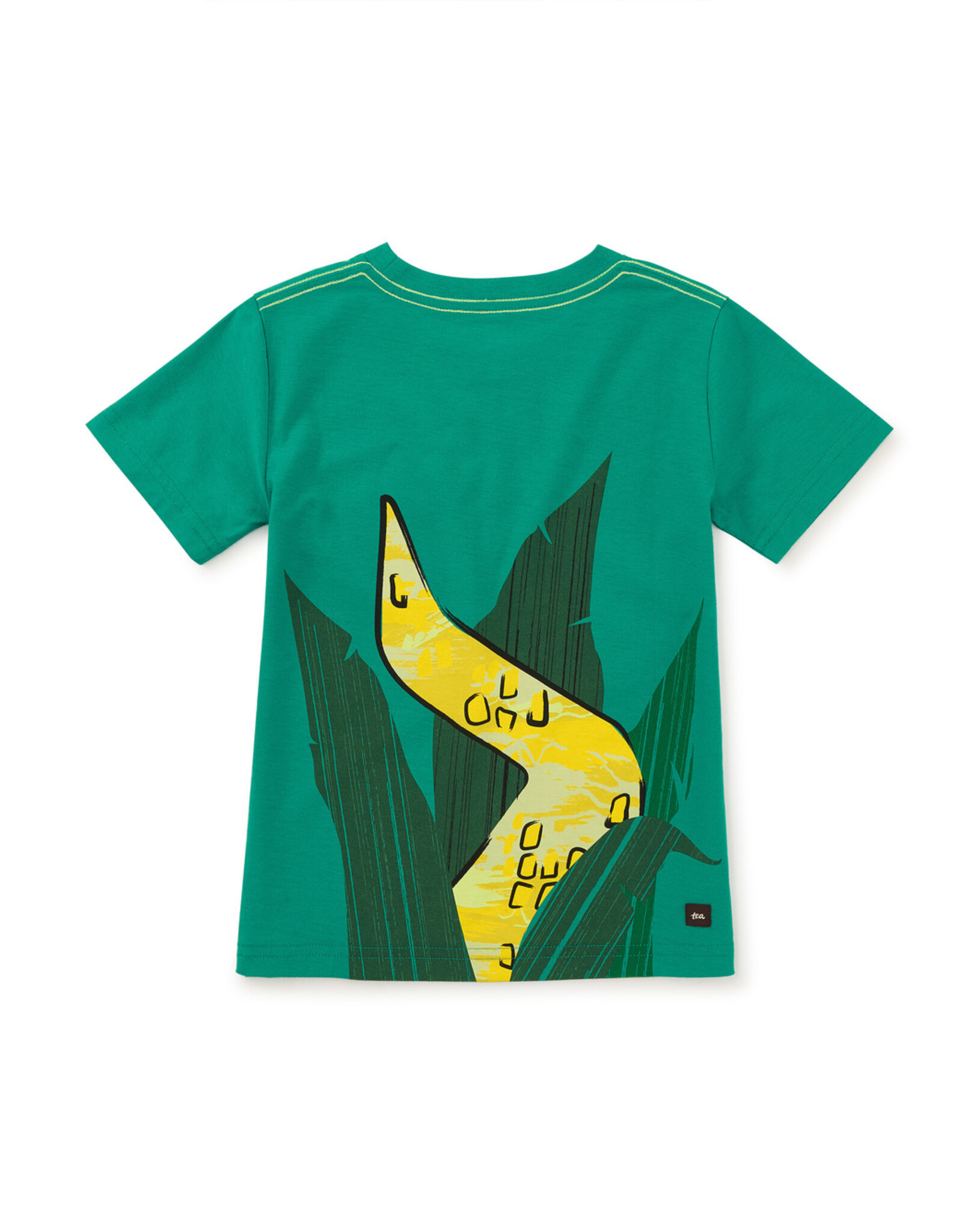 Tea Collection Painterly Croc Graphic Tee-Viridis Green