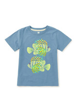 Tea Collection Lionfish Graphic Tee-Coronet Blue