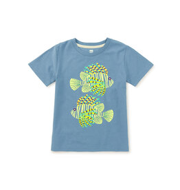 Tea Collection Lionfish Graphic Tee-Coronet Blue