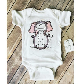 Paper Cow Tammy Elephant Baby Bodysuit