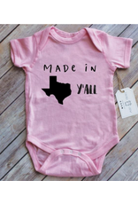 Paper Cow Made in Texas Baby Bodysuit-Pink